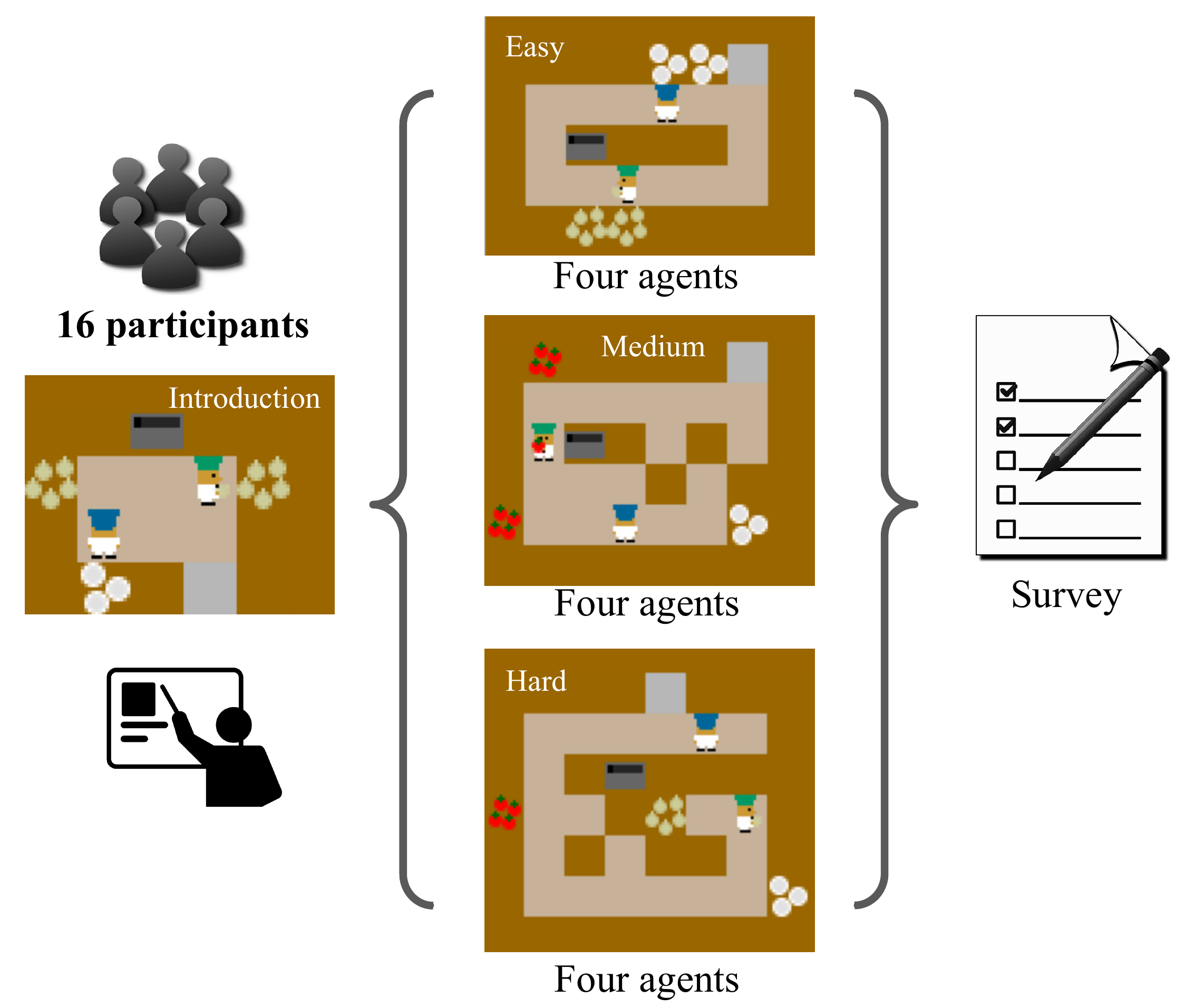 Survey design and participant feedback collection methodology